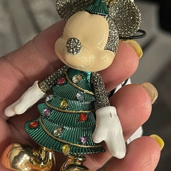 Baublebar Disney Christmas Mickey Bag charm/keychain tree ornament bling - Picture 4 of 12